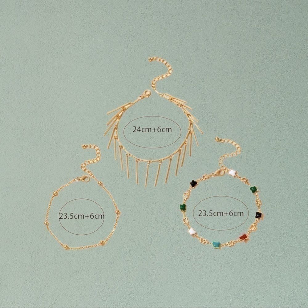 Tassel Anklet Set - Picture 3 of 3